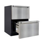 BRAMA 24-Inch Undercounter Beverage Refrigerator Freezer