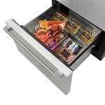 BRAMA 24-Inch Undercounter Beverage Refrigerator Freezer