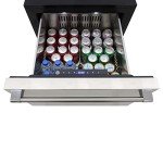 BRAMA 24-Inch Undercounter Beverage Refrigerator Freezer