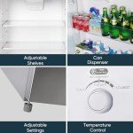 Upstreman 17.6 Cu.Ft. Stainless Steel Refrigerator