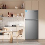 Upstreman 17.6 Cu.Ft. Stainless Steel Refrigerator