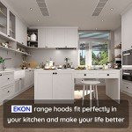 Black 900 CFM Range Hood Insert with Controls