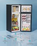 EUHOMY 4.0 Cu.Ft Mini Fridge with Freezer