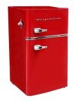 RCA Retro 2-Door Apartment Size Refrigerator - Red