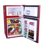 RCA Retro 2-Door Apartment Size Refrigerator - Red