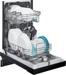 Frigidaire 18" Compact Front Control Dishwasher - Black