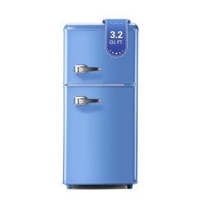 Zyerch 3.2 Cu. Ft Mini Retro Refrigerator - Blue