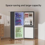 BANGSON 4.0 Cu.Ft Compact Refrigerator with Freezer