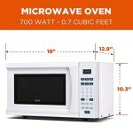 Commercial CHEF CHM770W Countertop Microwave Oven, White