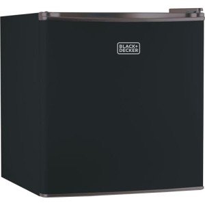 BLACK+DECKER Compact Mini Fridge with Freezer, Black