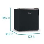 BLACK+DECKER Compact Mini Fridge with Freezer, Black
