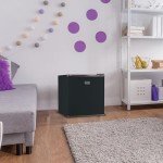 BLACK+DECKER Compact Mini Fridge with Freezer, Black