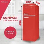 Frigidaire Retro 2-Door Apartment Refrigerator, 7.5 cu ft