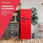 Frigidaire Retro 2-Door Apartment Refrigerator, 7.5 cu ft