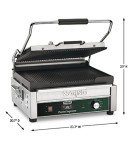 Waring Commercial Large Ribbed Panini Grill