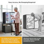 Herture Mini Fridge Stand with 3 Storage Compartments