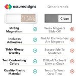Magnetic Clean Dirty Sign for Dishwashers