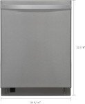 Kenmore Elite 24" Stainless Steel Dishwasher with Features