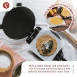 Victoria Cast Iron Tortilla and Roti Press 8