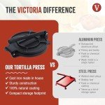 Victoria Cast Iron Tortilla and Roti Press 8