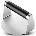 Stainless Steel Smash Burger Press with Non-Stick Surface