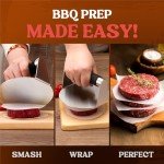 Stainless Steel Smash Burger Press with Non-Stick Surface