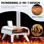 BIG HORN OUTDOORS 12" Multi-Fuel Pizza Oven