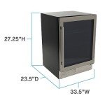 DUURA Elite 126-Can Beverage Center - Metallic
