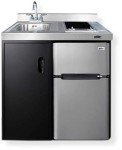36" All-In-One Kitchenette with Refrigerator and Cooktop
