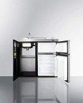 36" All-In-One Kitchenette with Refrigerator and Cooktop