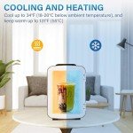 Simple Deluxe Portable Mini Fridge for Skincare & Beverages
