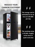 KRIB BLING 3.5 Cu.Ft Mini Fridge with Freezer