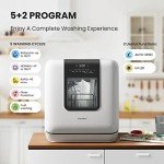 COMFEE' Portable Countertop Dishwasher with 7 Programs