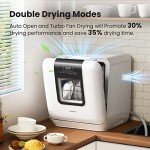 COMFEE' Portable Countertop Dishwasher with 7 Programs