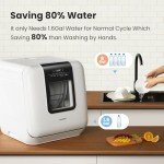 COMFEE' Portable Countertop Dishwasher with 7 Programs