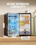 Upstreman 4.4 Cu.Ft Mini Fridge with Freezer