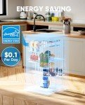 Upstreman 4.4 Cu.Ft Mini Fridge with Freezer