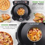 NutriChef 1200W Electric Pizza Oven with Thermometer