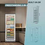 Tylza 13.8 Cu Ft Glass Door Beverage Refrigerator