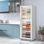 Tylza 13.8 Cu Ft Glass Door Beverage Refrigerator