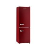 Wine Red Retro Refrigerator with Bottom Freezer 24