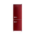 Wine Red Retro Refrigerator with Bottom Freezer 24