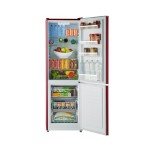 Wine Red Retro Refrigerator with Bottom Freezer 24