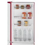 Wine Red Retro Refrigerator with Bottom Freezer 24