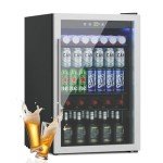 4.5 Cu.ft Beverage Cooler Mini Fridge with Glass Door