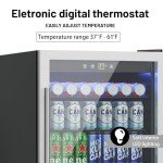4.5 Cu.ft Beverage Cooler Mini Fridge with Glass Door