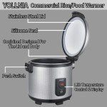 YOLLNIA Portable Commercial Rice Warmer, 18.1QT