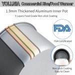 YOLLNIA Portable Commercial Rice Warmer, 18.1QT