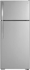 GE 28" Energy Star Top Freezer Refrigerator, Stainless Steel