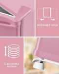 Upstreman 1.7 Cu.ft Mini Fridge with Freezer